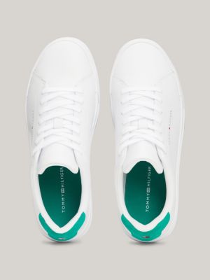 Leather Chunky Court Trainers | White | Tommy Hilfiger