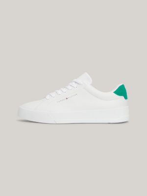 Leather Chunky Court Trainers | White | Tommy Hilfiger