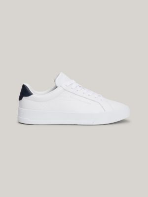 Sneaker van gegranuleerd leer Wit Tommy Hilfiger