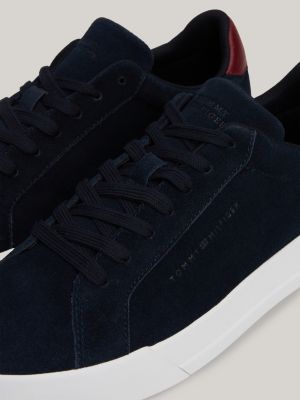 Baskets en daim Bleu Tommy Hilfiger