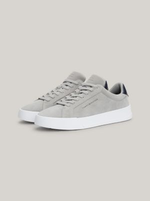 Grey clearance suede courts