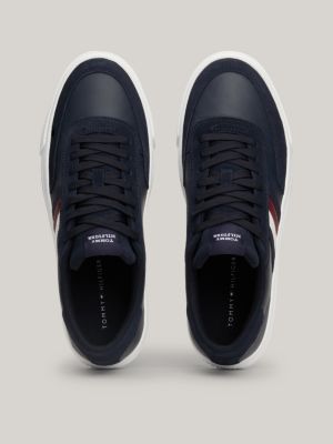 Tommy Hilfiger Modern Premium Suede Cupsole Sneaker Blauw