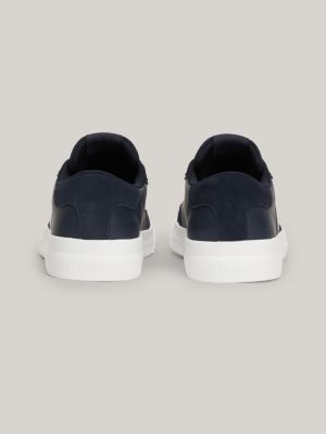 Leather Signature Tape Trainers | Blue | Tommy Hilfiger