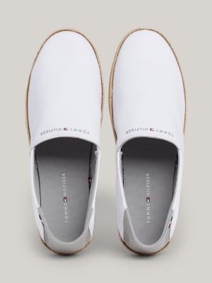 Alpargatas de lona con logo Blanco Tommy Hilfiger