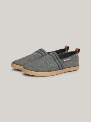 Linen Chambray Stripe Espadrilles | Black | Tommy Hilfiger