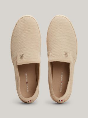 Classics suede espadrille met profiel Beige Tommy Hilfiger