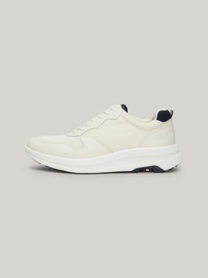 beige chunky hybrid cleat trainers for men tommy hilfiger