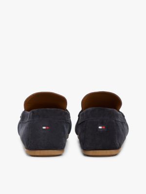 Tommy hilfiger blue suede on sale shoes