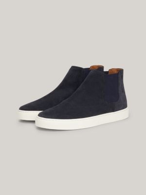 Mens suede outlet slip on boots