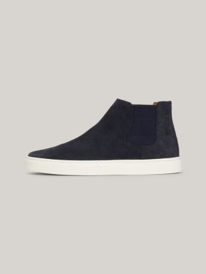 Suede Casual Chelsea Boots | Blue | Tommy Hilfiger