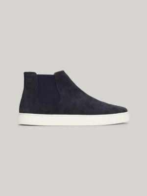 Suede Casual Chelsea Boots | Blue | Tommy Hilfiger