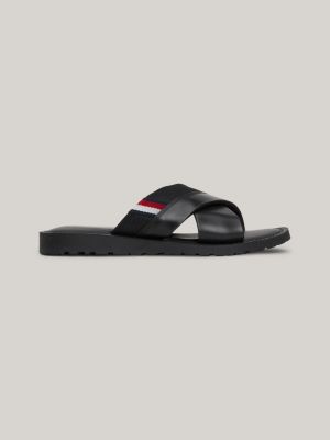 Tommy hilfiger sale black sliders