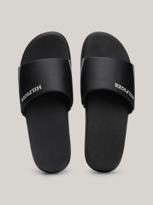 Tommy hilfiger slides store black