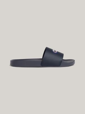 Grey tommy store hilfiger slides