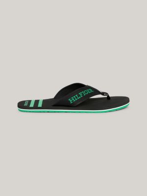 Colour-Blocked Comfort Flip-Flops, Black