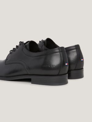 Derbies en cuir lisse noir Homme TOMMY HILFIGER à prix dégriffé !