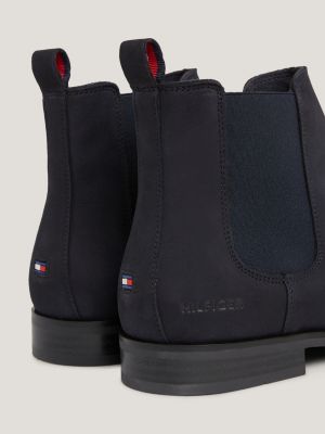 Nubuck Leather Chelsea Boots | BLUE | Tommy Hilfiger