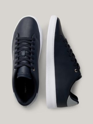 Leather Cupsole Court Trainers | Blue | Tommy Hilfiger