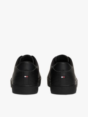 zapatillas essential con costuras negro de hombres tommy hilfiger