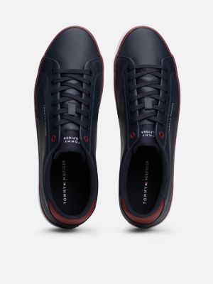 blau sneaker mit logo und color-pop-design für herren - tommy hilfiger