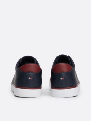 blue colour-pop logo trainers for men tommy hilfiger