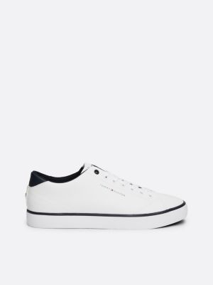 zapatillas con logo y un toque colorido white de hombres tommy hilfiger