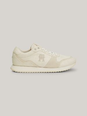 Wildledersneaker mit rundem Zehenbereich | BEIGE | Tommy Hilfiger 