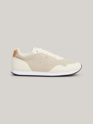 Chambray Panel Runner Trainers | Beige | Tommy Hilfiger