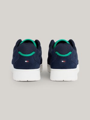 Basketball-Sneaker aus Wildleder mit Logo | Blau | Tommy Hilfiger 