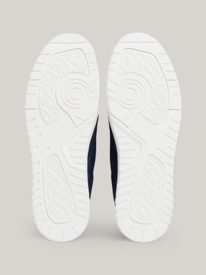 Basketball-Sneaker aus Wildleder mit Logo | Blau | Tommy Hilfiger 