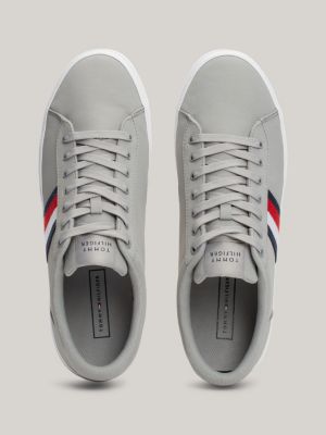 Essential Iconic Signature Tape Trainers Grey Tommy Hilfiger