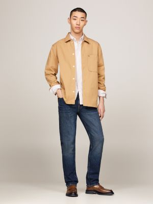 mocassins légers en cuir marron pour hommes tommy hilfiger