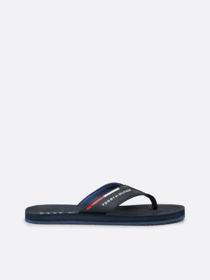 Logo Strap Flip Flops Blue Tommy Hilfiger