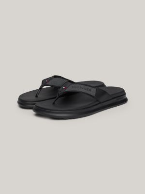 Logo Strap Flip Flops Black Tommy Hilfiger