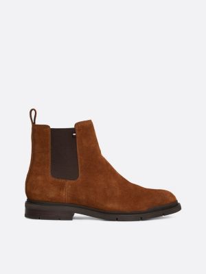 Suede Warm Lined Chelsea Boots Brown Tommy Hilfiger