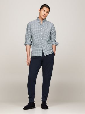 bottes chelsea légères en daim bleu pour hommes tommy hilfiger