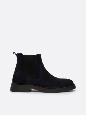 Chelsea boots heren zwart suede sale