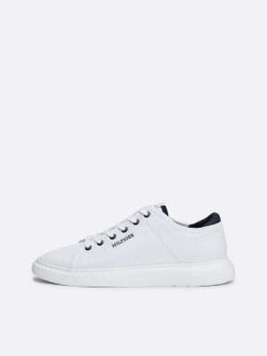 wit lichtgewicht mesh sneaker voor heren - tommy hilfiger