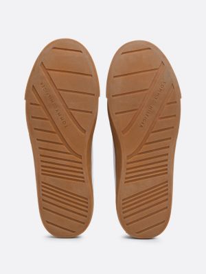 Strukturierter Leder-Sneaker mit Cupsole | Weiß | Tommy Hilfiger