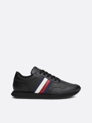 Black tommy hilfiger trainers best sale