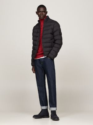 blauw suède halfhoge veterlaars voor heren - tommy hilfiger