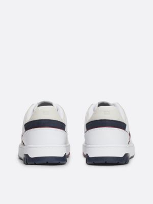 zapatillas deportivas con diseño color block blanco de hombres tommy hilfiger