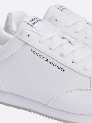 weiß essential runner-sneaker mit flag für herren - tommy hilfiger