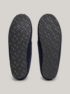 blue lined driver slippers for men tommy hilfiger