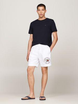 schwarz zehentrenner mit logo am riemen für herren - tommy hilfiger