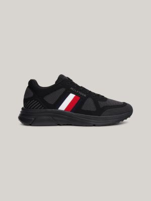 Signature Tape Knit Runner Trainers Black Tommy Hilfiger