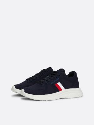 zapatillas de running con cinta distintiva azul de hombres tommy hilfiger