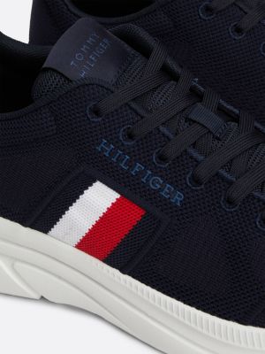 zapatillas de running con cinta distintiva azul de hombres tommy hilfiger