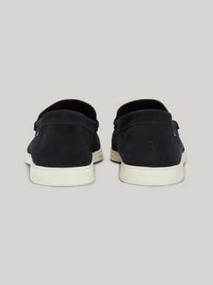 Wildleder-Loafer mit Kontrast-Sohle | Blau | Tommy Hilfiger