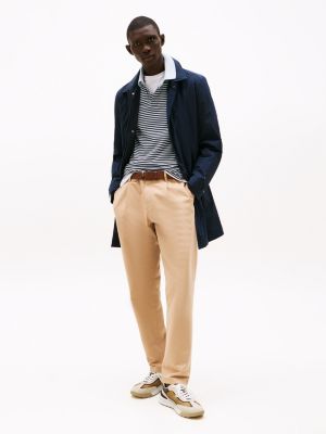 meerdere kleuren klassieke leren sneaker met profielzool voor heren - tommy hilfiger